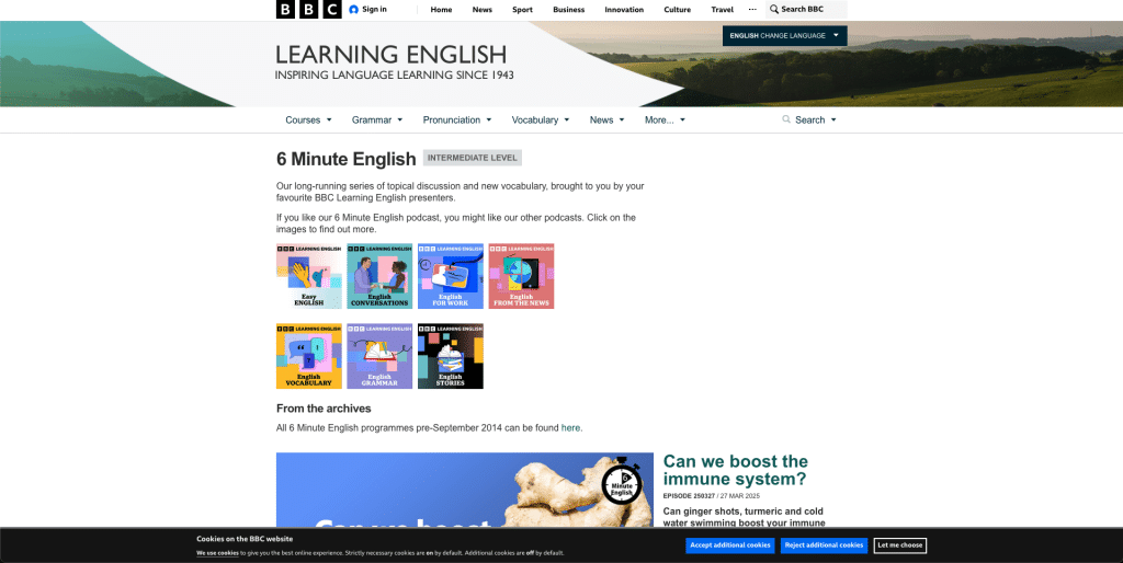 6 Minute English (BBC)
